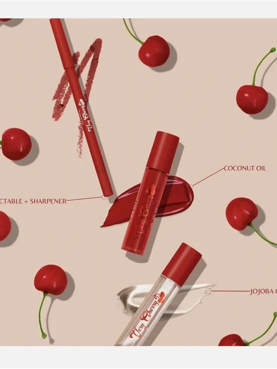 Very Cherry Eyeshadow Palette & Lip Set - Red - Picture 3 of 6